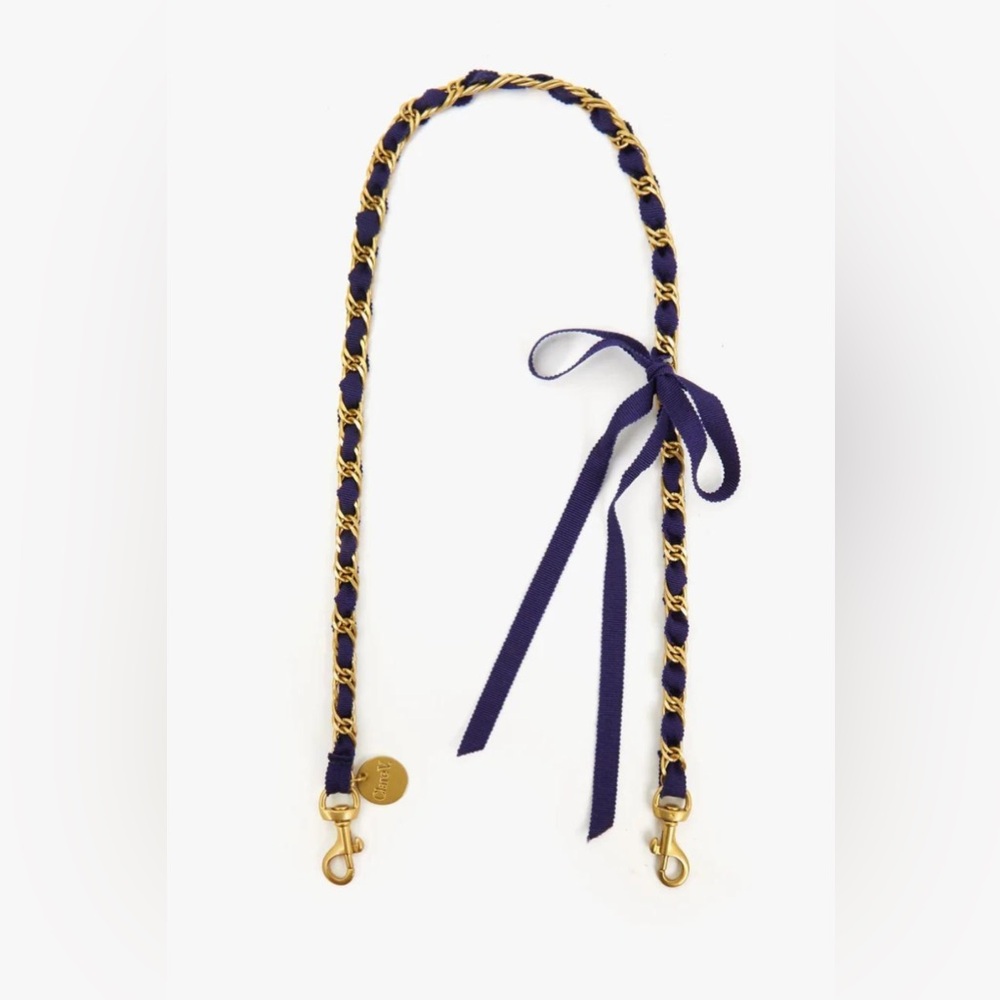 Clare V Royal Blue Grosschain Shoulder Strap